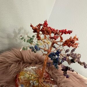 Multicolor Gemstone Bonsai Tree Wire Tree Decor for your office or Gift